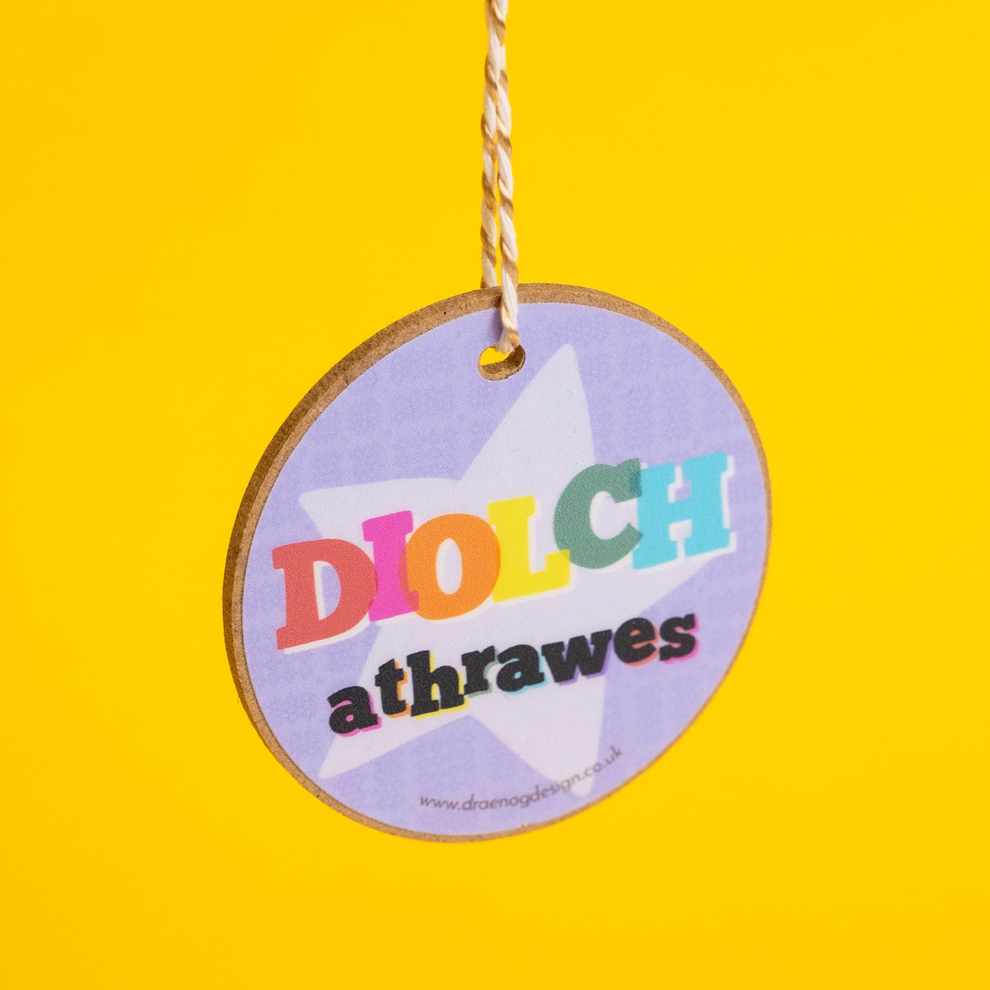 Welsh Gift Decoration - Diolch Athrawes / Thank you teacher