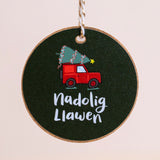 Addurn Nadolig Llawen - Land Rover
