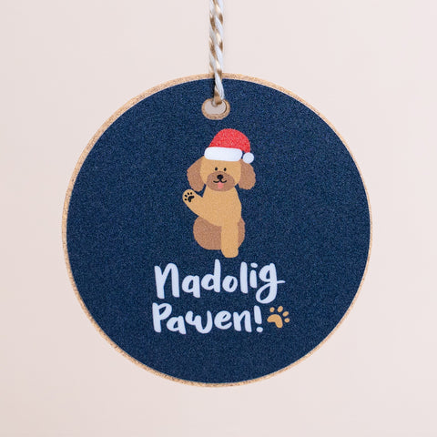 Addurn Nadolig Pawen - Ci