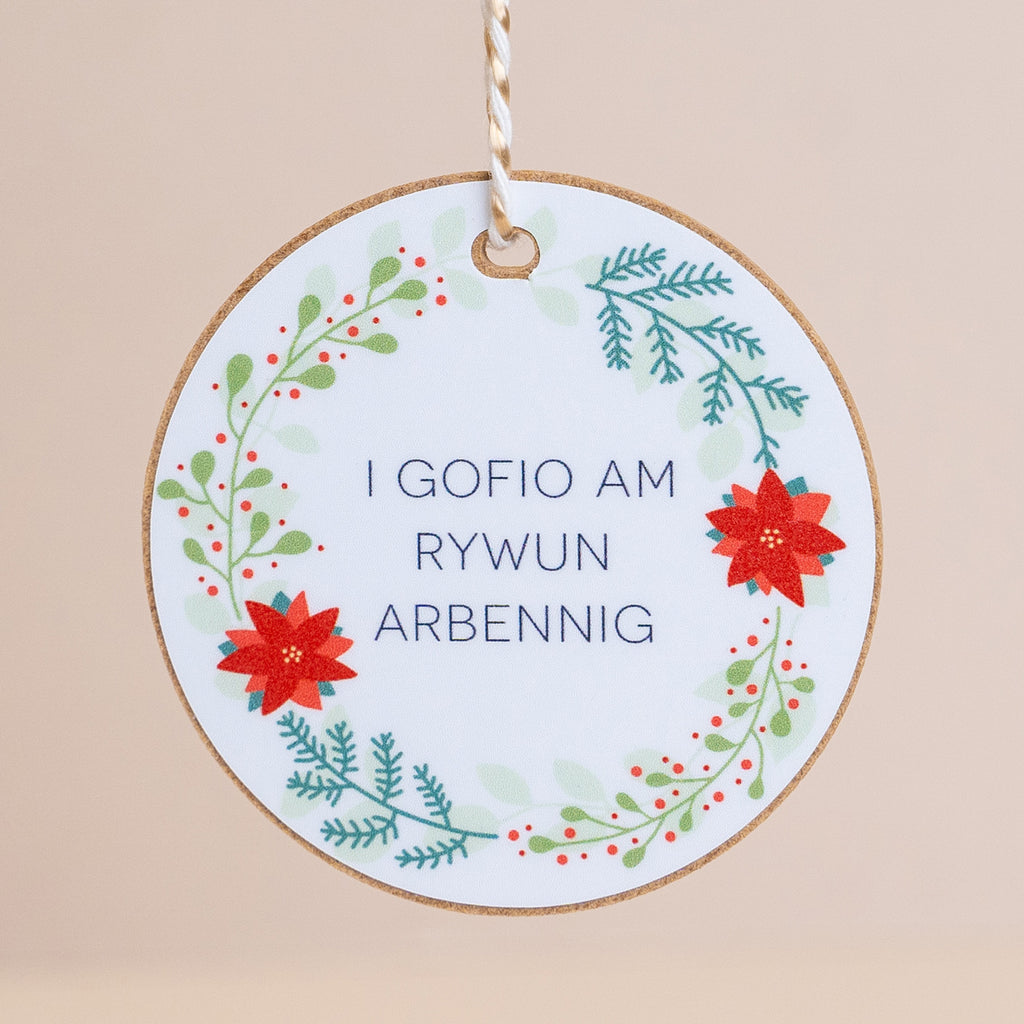 Addurn Nadolig - I Gofio am Rywun Arbennig