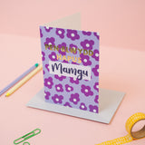 Welsh birthday card 'Pen-blwydd hapus Mamgu' for gran