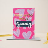 Cerdyn Pen-blwydd hapus Gwraig