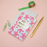 Cerdyn Sul y Mamau Hapus - blodau