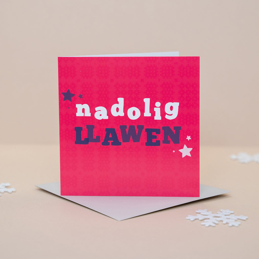 Christmas card 'Nadolig Llawen'