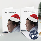 Welsh Christmas Cards - Set of 4, 8 or 12 'Mai'n Ddolig!' Smithy - Gavin and Stacey