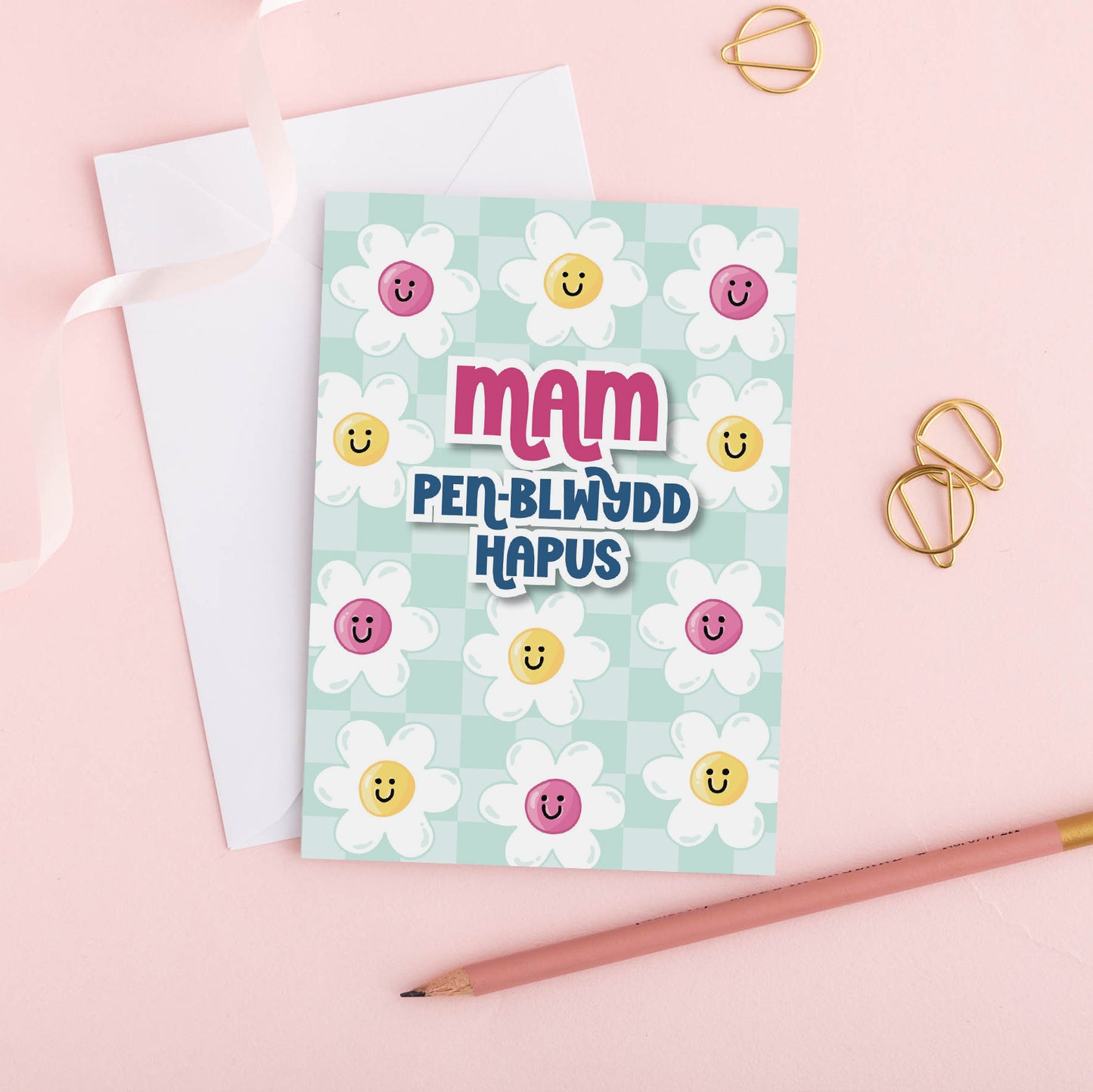 Welsh Birthday Card 'Mam Pen-blwydd Hapus' Mum