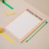 Pecyn o 4 llyfryn nodiadau Cymraeg