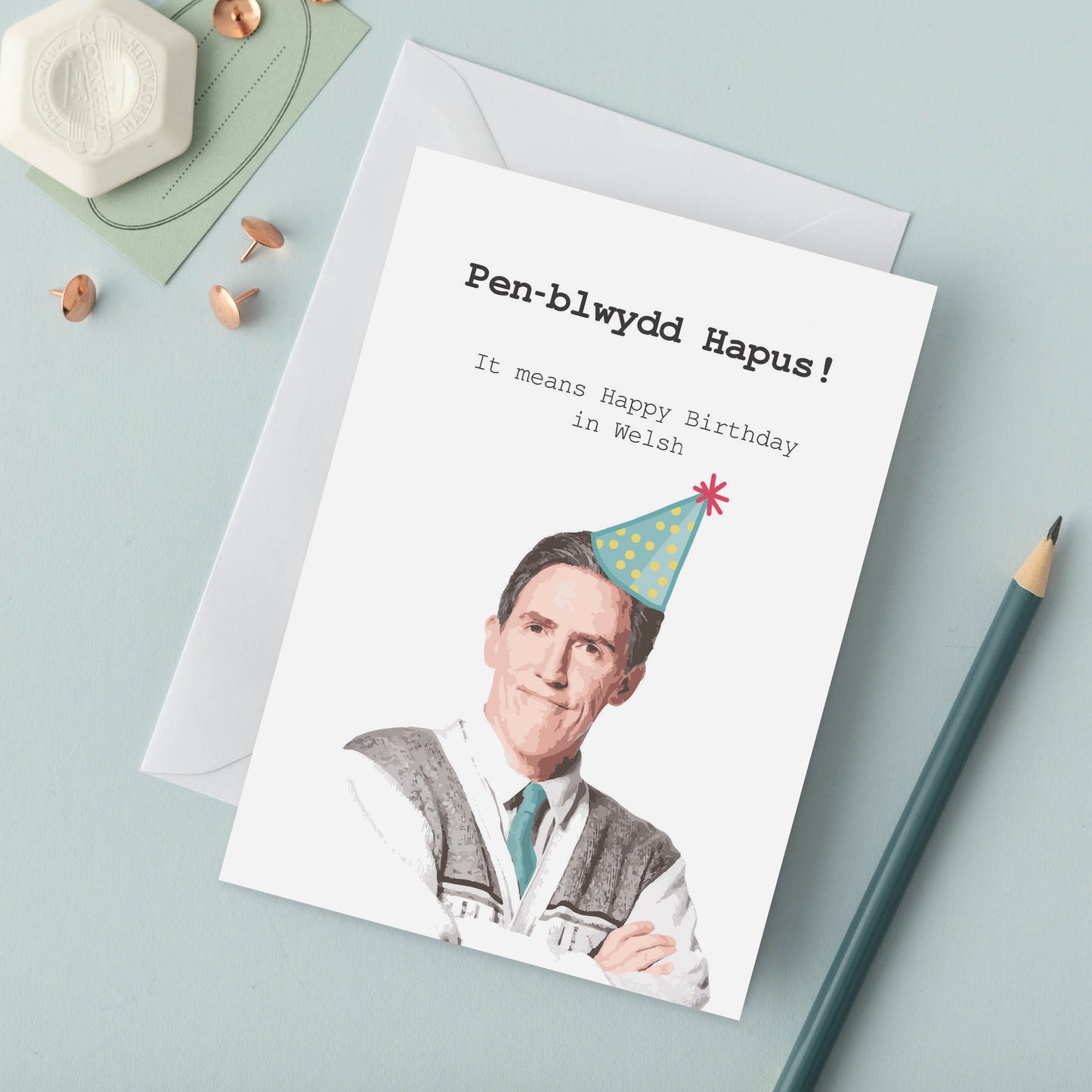 Cerdyn 'Pen-blwydd hapus' - Gavin and Stacey