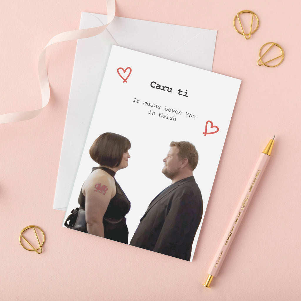 Cerdyn cariad 'Caru ti' - Gavin and Stacey