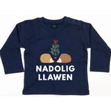 Siwmper Nadolig Llawen gyda Draenogod - Plant