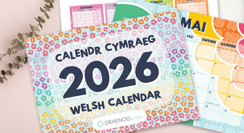 Limited Edition Welsh Desk Calendar - 2026 A5