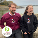 Siwmper Nadolig Cymraeg - Nad OH OH OH lig Llawen / Gavin and Stacey - Tŷ Hafan