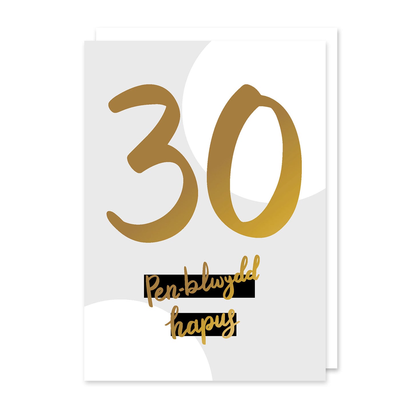 Cerdyn Cymraeg pen-blwydd hapus 30 / Welsh 30 birthday card