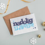 Christmas cards 'Nadolig Llawen' pack of 4 mini cards