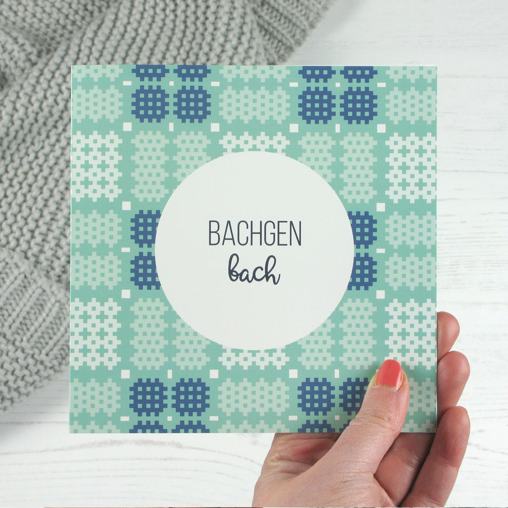 Cerdyn Bachgen bach / Welsh Baby boy card