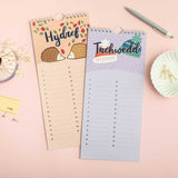 SECONDS Calendr Cymraeg Bob Blwyddyn - Cynllunydd Pen-blwydd