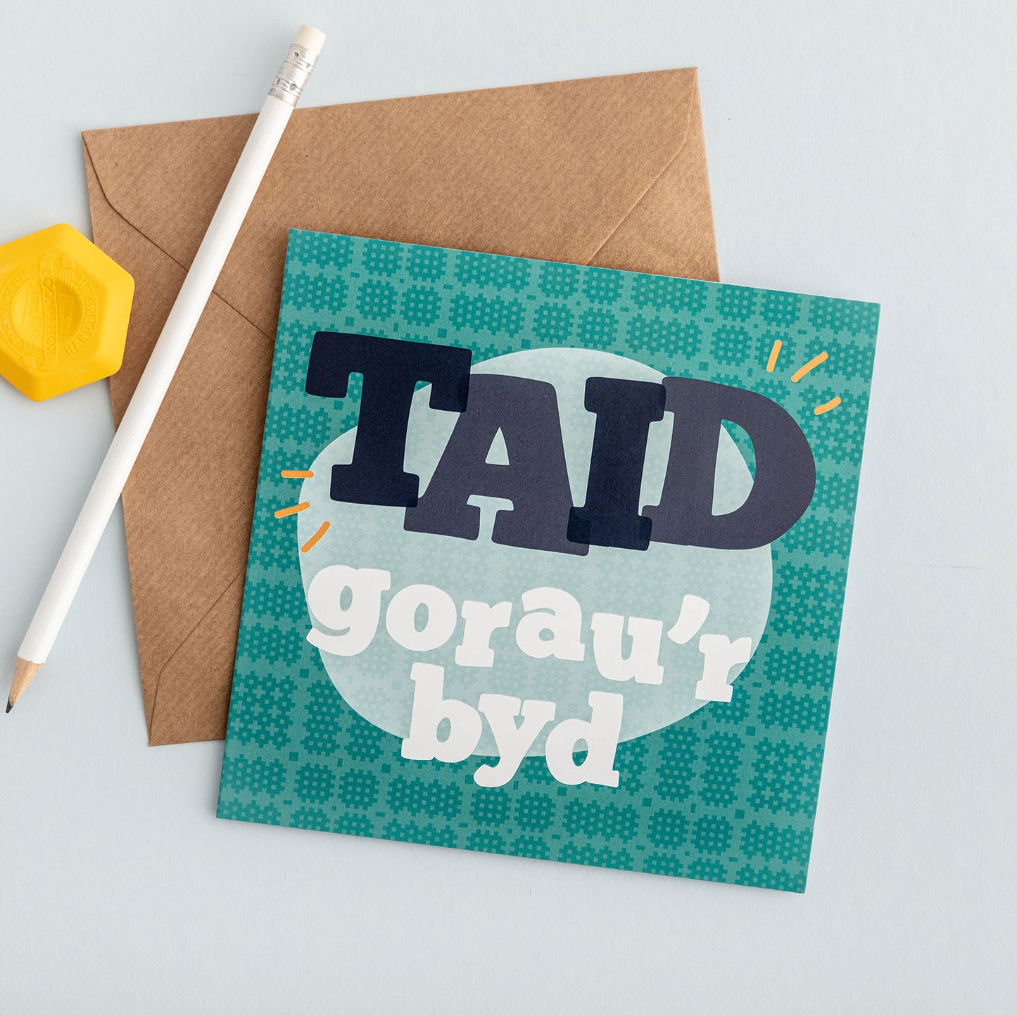 Best Grandad in the World card 'Taid Gorau'r Byd' - North Wales