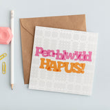 Pecyn o gardiau pen-blwydd Cymraeg - Casgliad Enfys