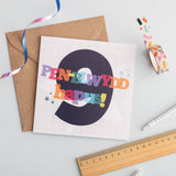 Birthday card 'Pen-blwydd hapus 9'
