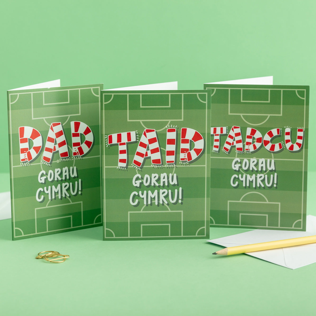 Best Dad card 'Dad Gorau Cymru' Pêl-droed / Football