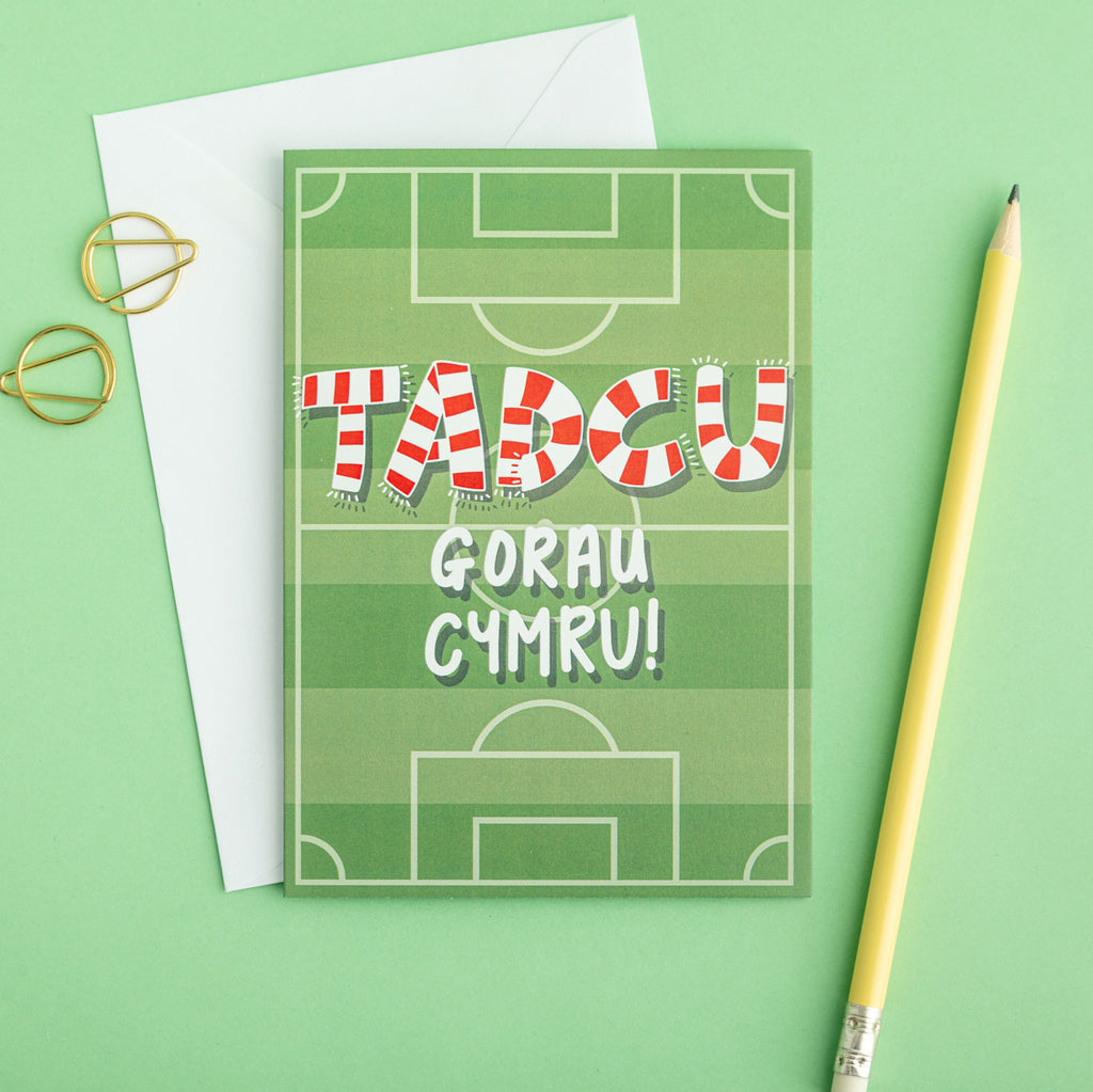 Best Grandad card 'Tadcu Gorau Cymru' Pêl-droed / Football