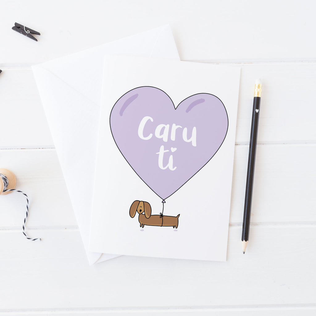 Cerdyn 'Caru ti' selsgi