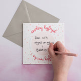Secret message scratch card 'Anrheg hyfryd i rywun hyfryd!'