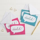 Bocs o 10, 15 neu 20 cerdyn diolch Cymraeg