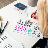 Anwen yn creu cardiau / Anwen creating cards