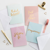 Paid â bod ofn Welsh gold foil card