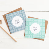 Bocs o 10, 15 neu 20 cerdyn diolch Cymraeg