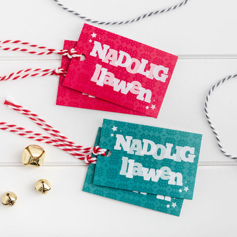 Christmas gift tags - Nadolig Llawen