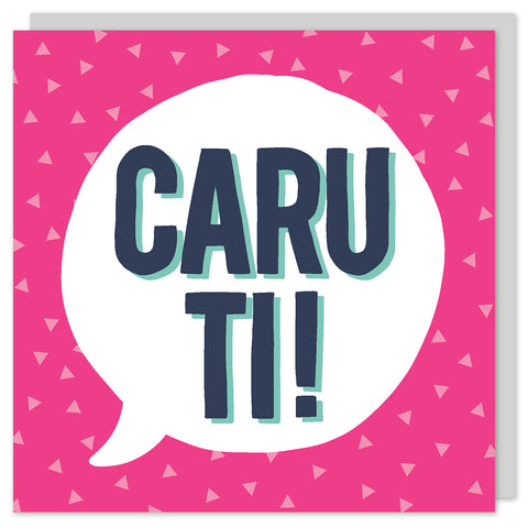 Cerdyn Caru ti Cymraeg / Welsh love card