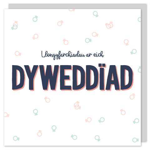 Cerdyn Llongyfarchiadau ar eich Dyweddiad / Welsh engagement card