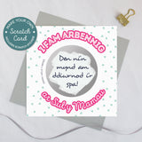 Cerdyn crafu Sul y Mamau / Welsh Mother's day scratch card 'I Fam Arbennig ar Sul y Mamau'
