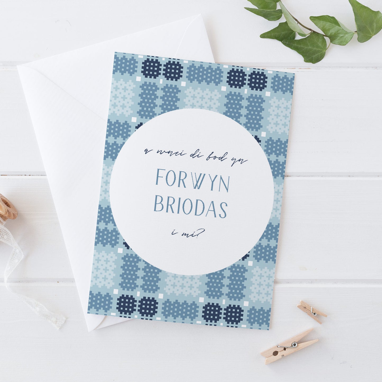 Welsh Bridesmaid card - Alys