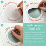 How to use your scratch card steps