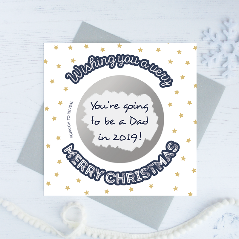 Secret message scratch card 'Wishing you a very Merry Christmas'