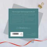 Bach of secret message scratch card