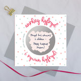 Secret message scratch card 'Anrheg hyfryd i rywun hyfryd!'