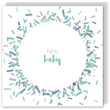 New baby silver foil card - Draenog