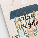 Cerdyn 'Cartref newydd'