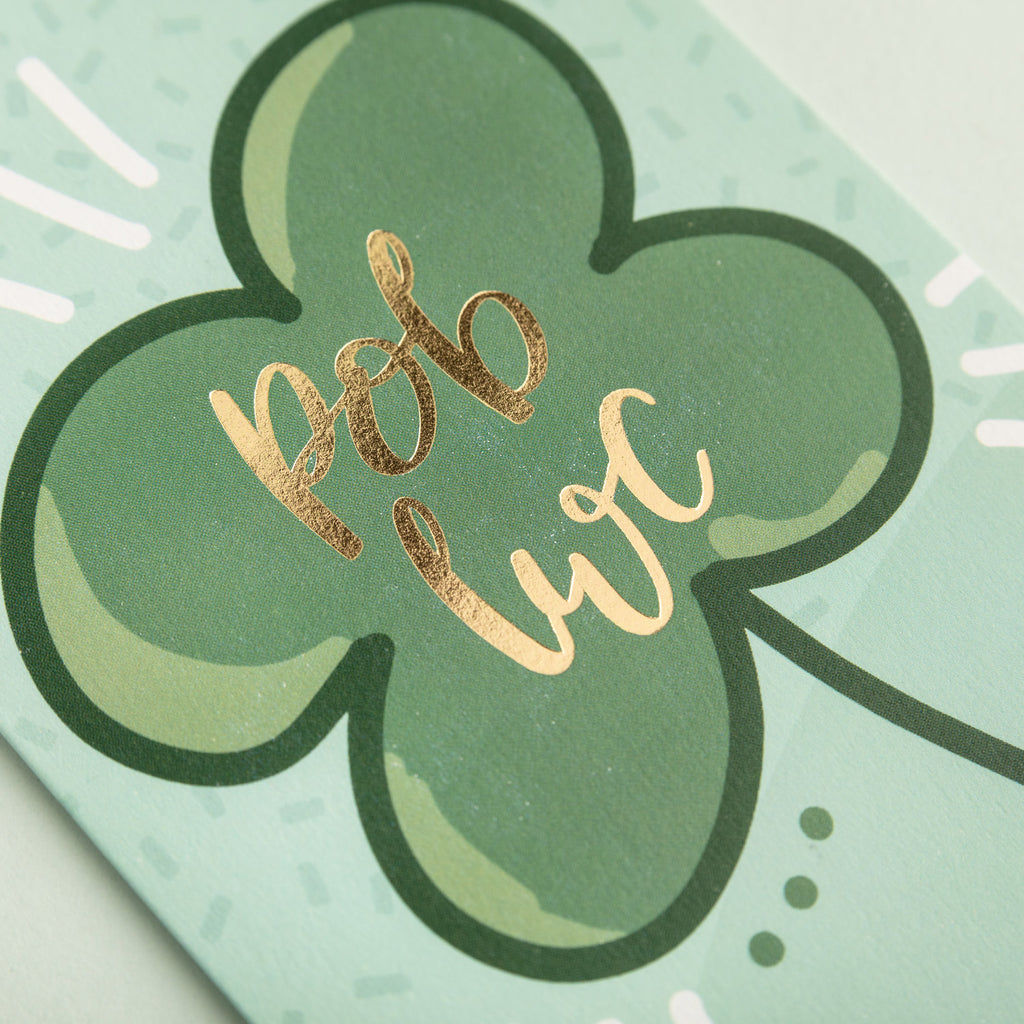 Good luck card 'Pob lwc'
