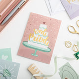 Cerdyn priodas 'Wedi priodi'