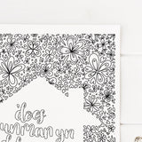 Tudalennau lliwio AM DDIM - 'Does unman yn debyg i adre / adra