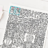 Taflen lliwio AM DDIM - Nadolig