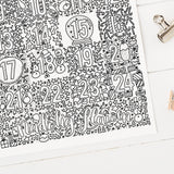 Taflen lliwio AM DDIM - Nadolig