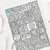 Taflen lliwio AM DDIM - Nadolig