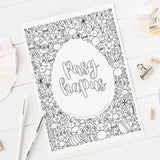 Taflen lliwio AM DDIM - Pasg hapus