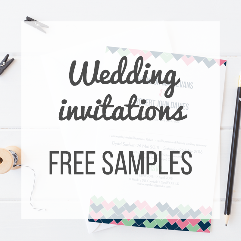 Wedding invitation samples are now free!